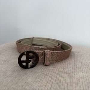 Giorgio Armani Pink, Cotton Leather Belt